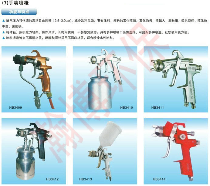 手動(dòng)噴槍的功能與特點(diǎn)